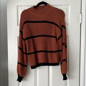 SHEIN Striped Color Block Sweater